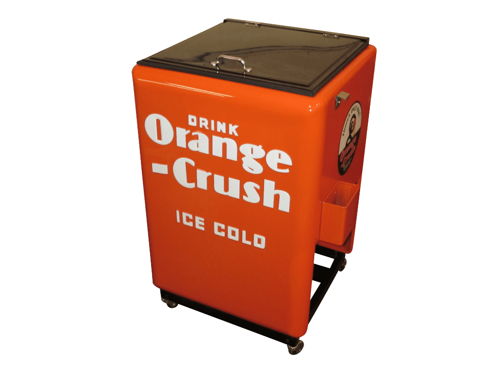 Orange crush hot sale cooler vintage